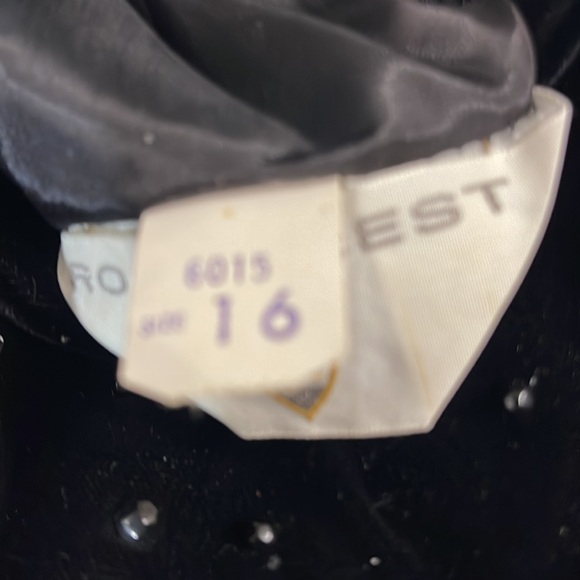 Stunning Vintage black velvet Rosecrest dress - Picture 5 of 7